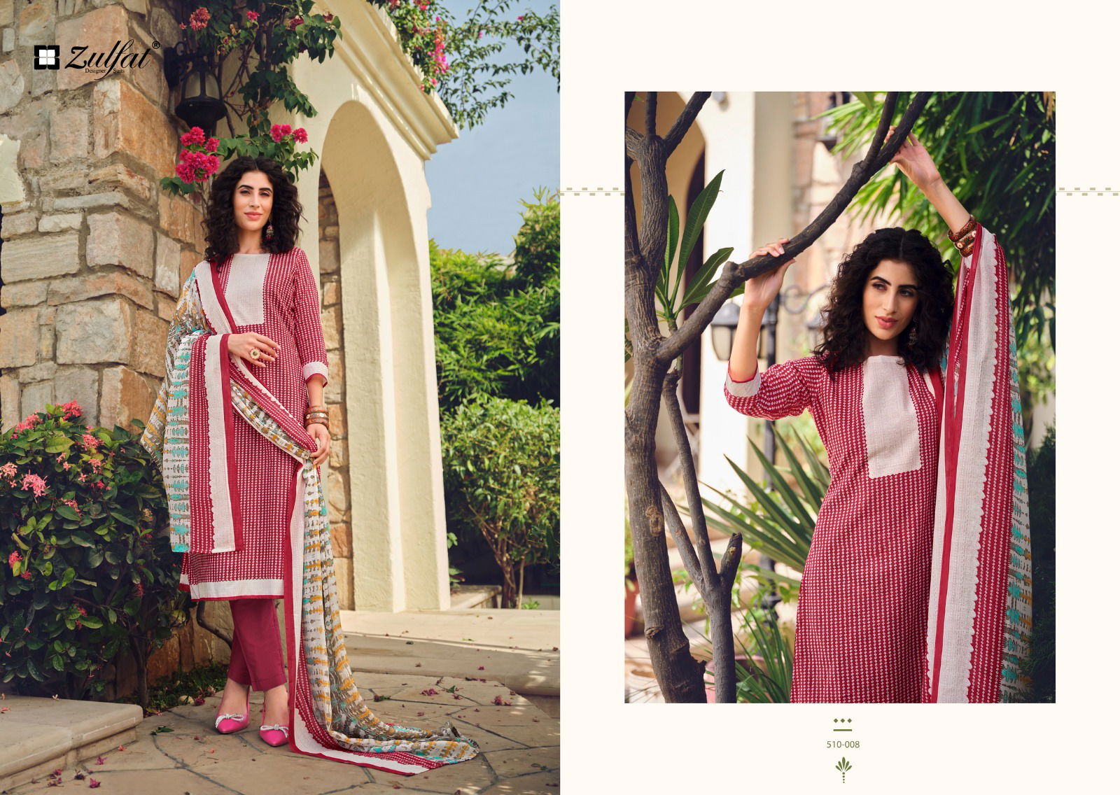 Isabella By Zulfat Printed Cotton Dress Material Catalog
